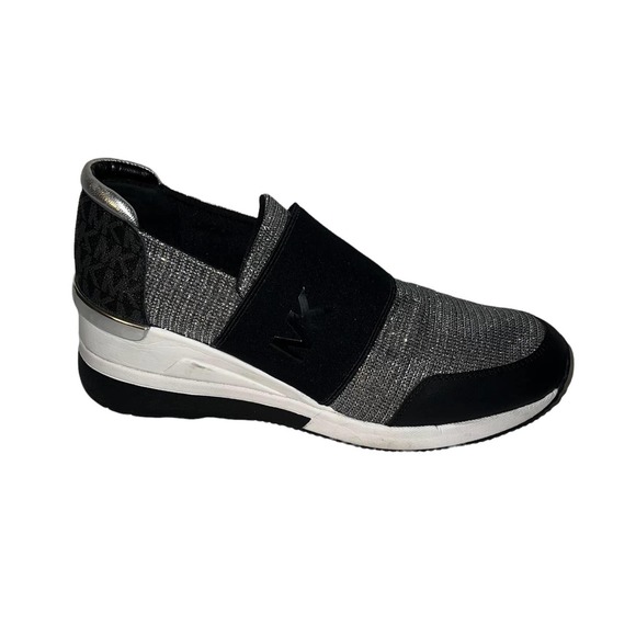 Michael Kors MK Felix Signature Low Top Trainer Sneakers Size 9 - Picture 1 of 7